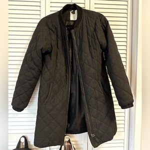 Black quilted jacket